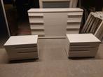 schitterende hoogglans slaapkamerset wit ( 500397), Ophalen of Verzenden, Eenpersoons