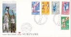 Suriname - FDC E70P – Kinderzegels, Postzegels en Munten, Postzegels | Eerstedagenveloppen, Onbeschreven, Verzenden