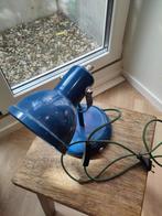 blauwe lamp, Huis en Inrichting, Lampen | Tafellampen, Ophalen, Zo goed als nieuw, Metaal, Minder dan 50 cm