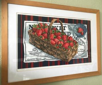 ZEEFDRUK “NANTUCKET STRAWBERRIES”, Donn Russel. Nr 9 van 130 beschikbaar voor biedingen
