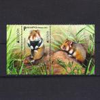 wilde hamster + grote tab Belarus 2021 bedreigde soort pf, Verzenden, Postfris, Dier of Natuur