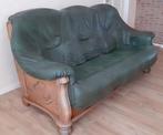 Leren bankstel, Ophalen, Gebruikt, 150 tot 200 cm, Driepersoons