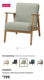 Fauteuil ikea lichtgroen, Huis en Inrichting, Fauteuils, Ophalen, Hout, 75 tot 100 cm, Zo goed als nieuw