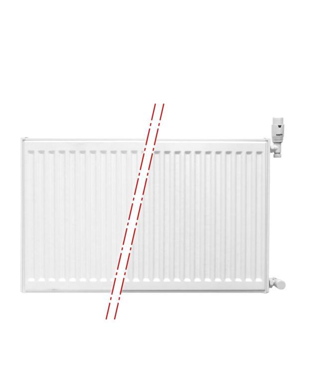 Oppio Paneelradiator Compact 6 60x120cm 2627W - Nieuw, Doe-het-zelf en Verbouw, Verwarming en Radiatoren, Nieuw, Radiator, 800 watt of meer