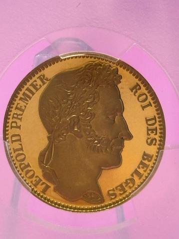 20 Belgische Frank 1834 Restrike PCGS PR68DCAM beschikbaar voor biedingen