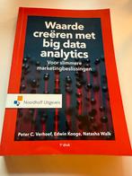 Studieboek 'Waarde creëren met big data analytics', Ophalen of Verzenden, Gelezen, Economie en Marketing