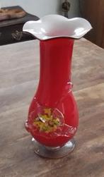 Murano Design glas vaas ( Fazzoletto) met pontilmerk., Verzenden