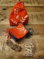 24 nieuwe adventskalender tasjes met koord en wasknijpers, Ophalen of Verzenden, Nieuw