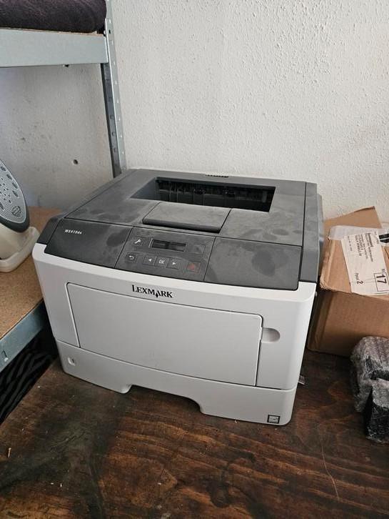 Lexmark MS410DN goed werkend + gratis Canon A4 scanner., Computers en Software, Printers, Gebruikt, Ophalen