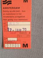 Metro kaartje Amsterdam, Ophalen of Verzenden, Zo goed als nieuw