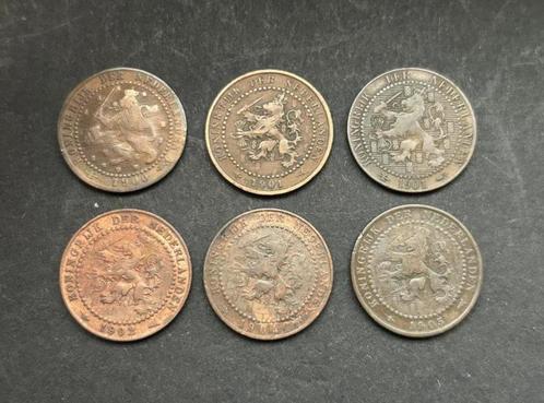 6 x 01 Cent 1900, 1901-G, 1901-K, 1902, 1904 en 1905, Postzegels en Munten, Munten | Europa | Niet-Euromunten, Overige landen