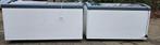 2 grote diepvrieskisten met schuifdeuren van glas, Witgoed en Apparatuur, Vriezers en Diepvrieskisten, Ophalen, Zo goed als nieuw