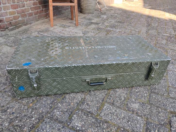 Flightcase van aluminium traanplaat 87 X 39 X 20 cm, Muziek en Instrumenten, Behuizingen en Koffers, Zo goed als nieuw, Overige instrumenten