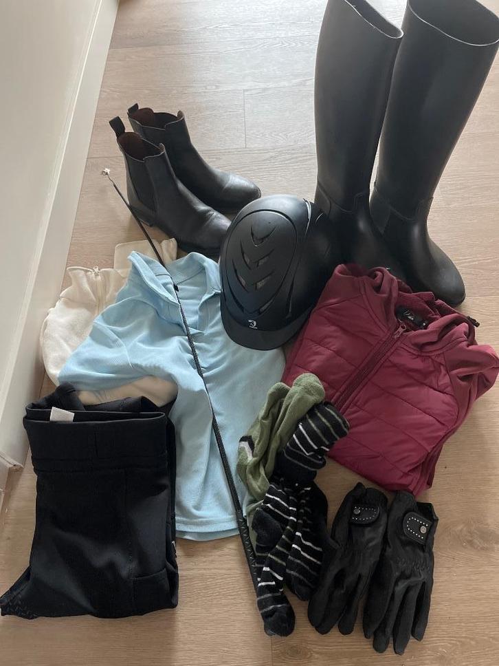 Paardrijkleding en toebehoren set, Dieren en Toebehoren, Paardrijkleding, Gebruikt, Dames, Heren, Kinderen, Overige typen, Overige soorten