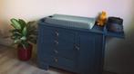 Vintage Commode - Blauw, Gebruikt, 50 tot 70 cm, Ophalen of Verzenden, 75 tot 100 cm