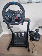 Logitech G29 racestuur met frame. Driving Force + Forge, PS5, Ophalen, Gebruikt