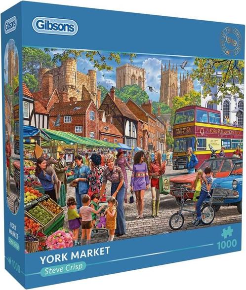 Gibsons - York Market - 1000 stukjes, Hobby en Vrije tijd, Denksport en Puzzels, Nieuw, Legpuzzel, 500 t/m 1500 stukjes, Ophalen of Verzenden