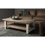 Salontafel Living Towers Daan - Stoer & Uniek!, Huis en Inrichting, Tafels | Salontafels, Ophalen, Gebruikt, 100 tot 150 cm, Eikenhout