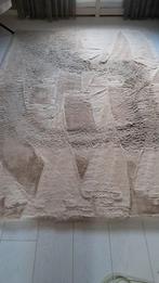 Groot beige fluffy vloerkleed van By-Boo 290x200cm, Ophalen, Gebruikt, Beige, Overige typen