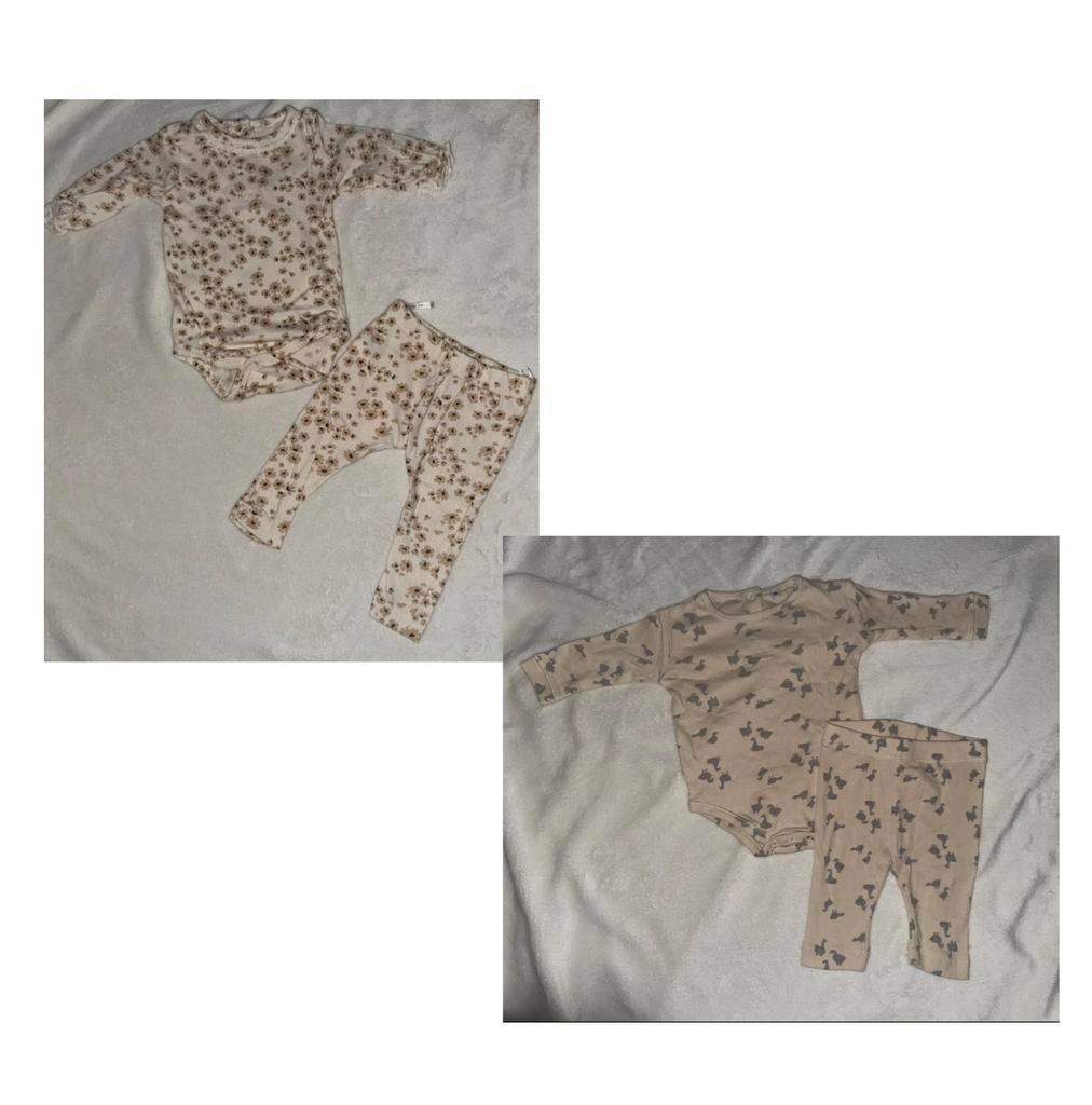 2 romper setjes Zeeman maat 56, Verzenden, Zo goed als nieuw, Maat 56