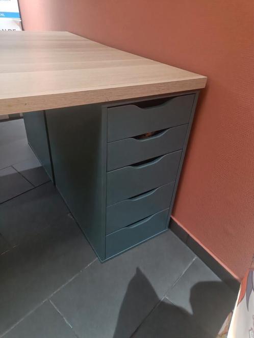 Ikea lagkapten / Alex bureau en ladeblok als nieuw, Huis en Inrichting, Bureaus, Zo goed als nieuw, Ophalen