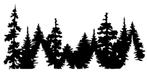 auto bus camper caravan sticker into the woods