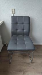6x Grijze eetkamer stoelen van Leen Bakker, Huis en Inrichting, Stoelen, Ophalen, Zo goed als nieuw, Grijs, Vijf, Zes of meer stoelen
