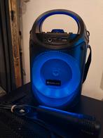 Karaoke luidspreker met microfoon, Ophalen of Verzenden, Zo goed als nieuw, Complete set