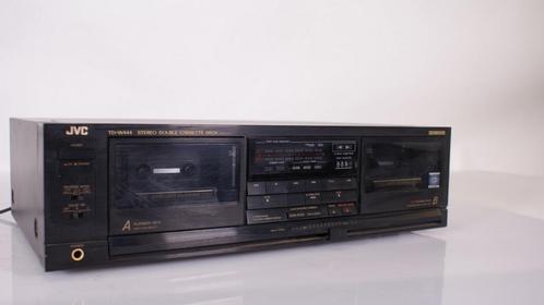 JVC TD-W444 Stereo Double Cassette Deck met Dolby B/C NR, Audio, Tv en Foto, Cassettedecks, Dubbel, JVC, Auto-reverse, Tiptoetsen