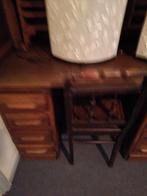 Secretaire Vintage Houten Bureau, Huis en Inrichting, Bureaus, Ophalen, Gebruikt, Bureau