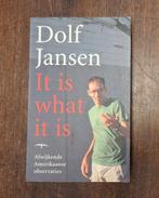 Dolf Jansen - It is what it is, Ophalen of Verzenden, Zo goed als nieuw, Nederland, Dolf Jansen
