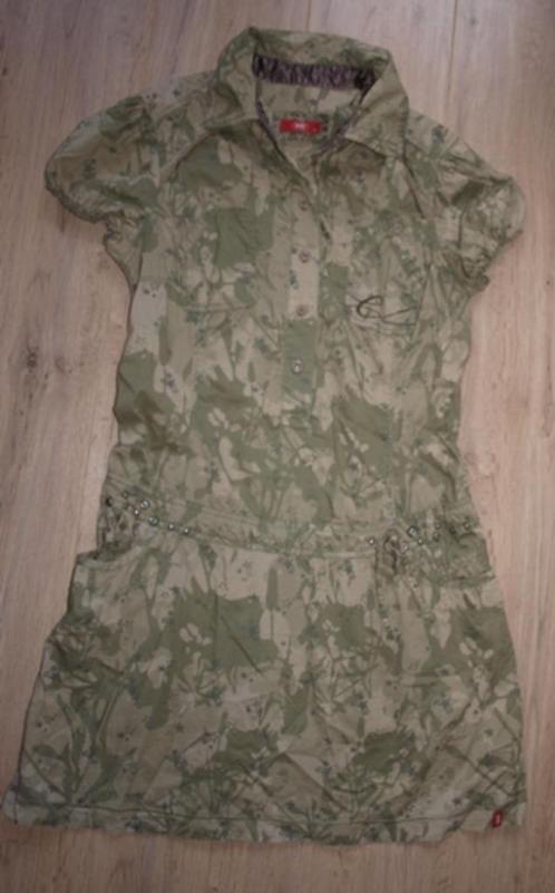 Legergroene Jurk EDC by Esprit (40), Kleding | Dames, Jurken, Gedragen, Maat 38/40 (M), Groen, Knielengte, Ophalen of Verzenden