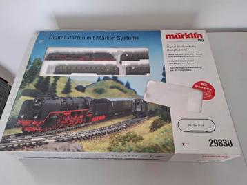 Marklin H0 29830 Digital-startset +stoomlocomotief met sound beschikbaar voor biedingen