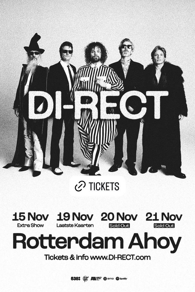 Tickets Di-rect concert Ahoy 21 november 2026, Tickets en Kaartjes, Concerten | Pop, Twee personen, November