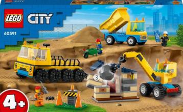 LEGO City Kiepwagen, bouwtruck en sloopkraan Voertuigen beschikbaar voor biedingen