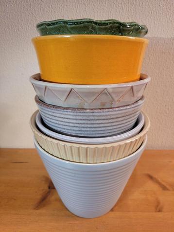 Vintage Bloempotten Erica Westraven Adco - Ribbels beschikbaar voor biedingen