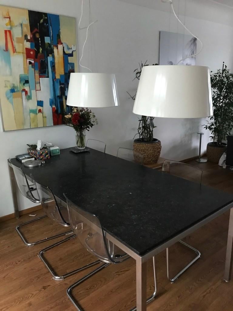 Ikea Kulla hanglamp (vintage) wit metaal (2 stuks), Ophalen, 50 tot 75 cm, Zo goed als nieuw, Metaal