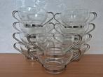 Set van 10 retro vintage Vitrosax Italy glazen soepkommen., Huis en Inrichting, Keuken | Servies, Ophalen of Verzenden, Kom(men)