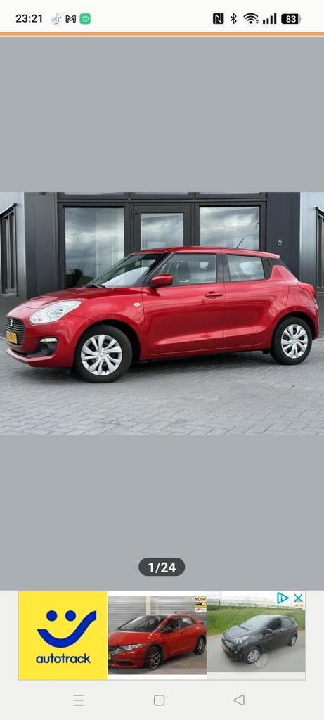 Suzuki Swift 1.2 bouwjaar 2019 APK 02-12-2027, Auto's, Suzuki, Particulier, Swift, Benzine, Handgeschakeld, Rood, Dealer onderhouden