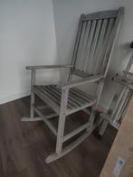 Houten teakhouten schommelstoel, Huis en Inrichting, Stoelen, Ophalen, Gebruikt, Eén