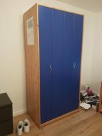 Lifetime kledingkast - Blauwe deuren - 3 planken, Huis en Inrichting, Kasten | Kledingkasten, Ophalen, Gebruikt, 75 cm of meer