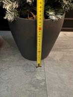 2 Grijze IKEA Bloempotten, Gebruikt, Rond, Binnen, Ophalen of Verzenden