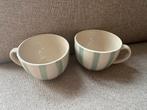Sostrene Grene mokken 2 stuks groen wit gestreept, Huis en Inrichting, Ophalen, Nieuw, Overige stijlen, Kop(pen) en/of Schotel(s)