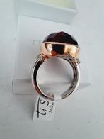 Mooie bicolor ring van Ti sento Burgundy, Nieuw, Ophalen of Verzenden, 17 tot 18, Dame