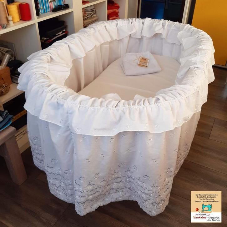 Wieg bekleding handgemaakt | Ankidee Naaiatelier Leeuwarden, Kinderen en Baby's, Babywiegjes en Ledikanten, Nieuw, Wieg, Ophalen
