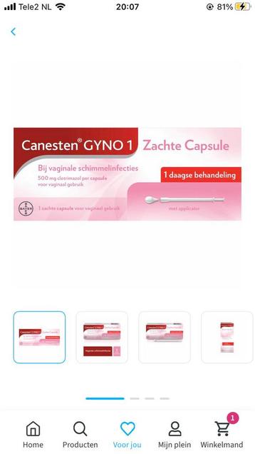 Nieuw Canesten Gyno zachte capsule beschikbaar voor biedingen