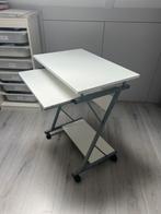 Computer Meubel met Wielen, Huis en Inrichting, Bureaus, Ophalen, Met wielen, Zo goed als nieuw, Bureau