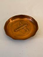 Trench Art Antieke Koperen RAF Vliegtuig Asbak, Antiek en Kunst, Antiek | Koper en Brons, Ophalen of Verzenden, Koper