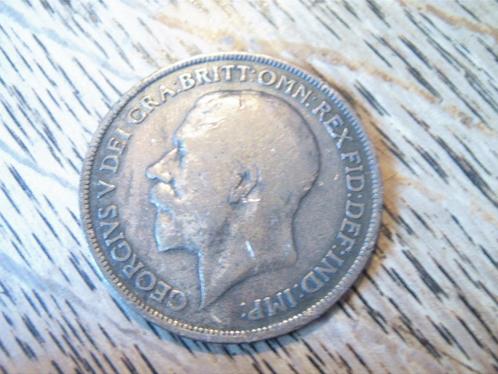 Engeland Penny 1915 koning George V, WWI #314, Postzegels en Munten, Munten | Europa | Niet-Euromunten, Losse munt, Overige landen