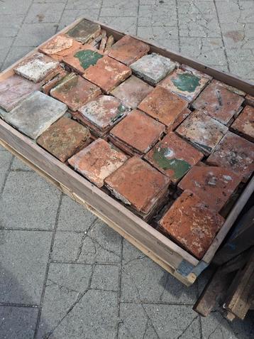 antieke estrikken ca 200 stks -ca 16x 16,5, zie omschrij/fot beschikbaar voor biedingen